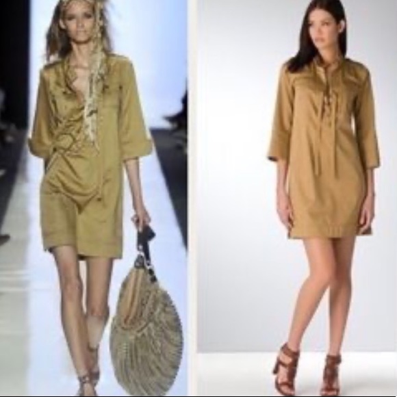 DVF Demani Runway Shirt Dress | Size 10 - Picture 1 of 10